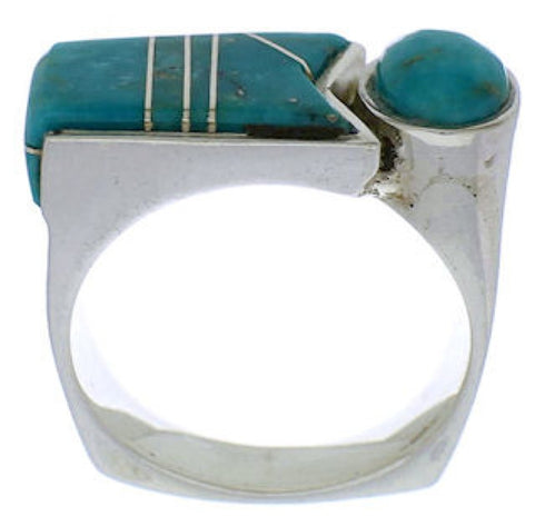 Sterling Silver Turquoise Jewelry Southwest Ring Size 6-1/4 UX39690